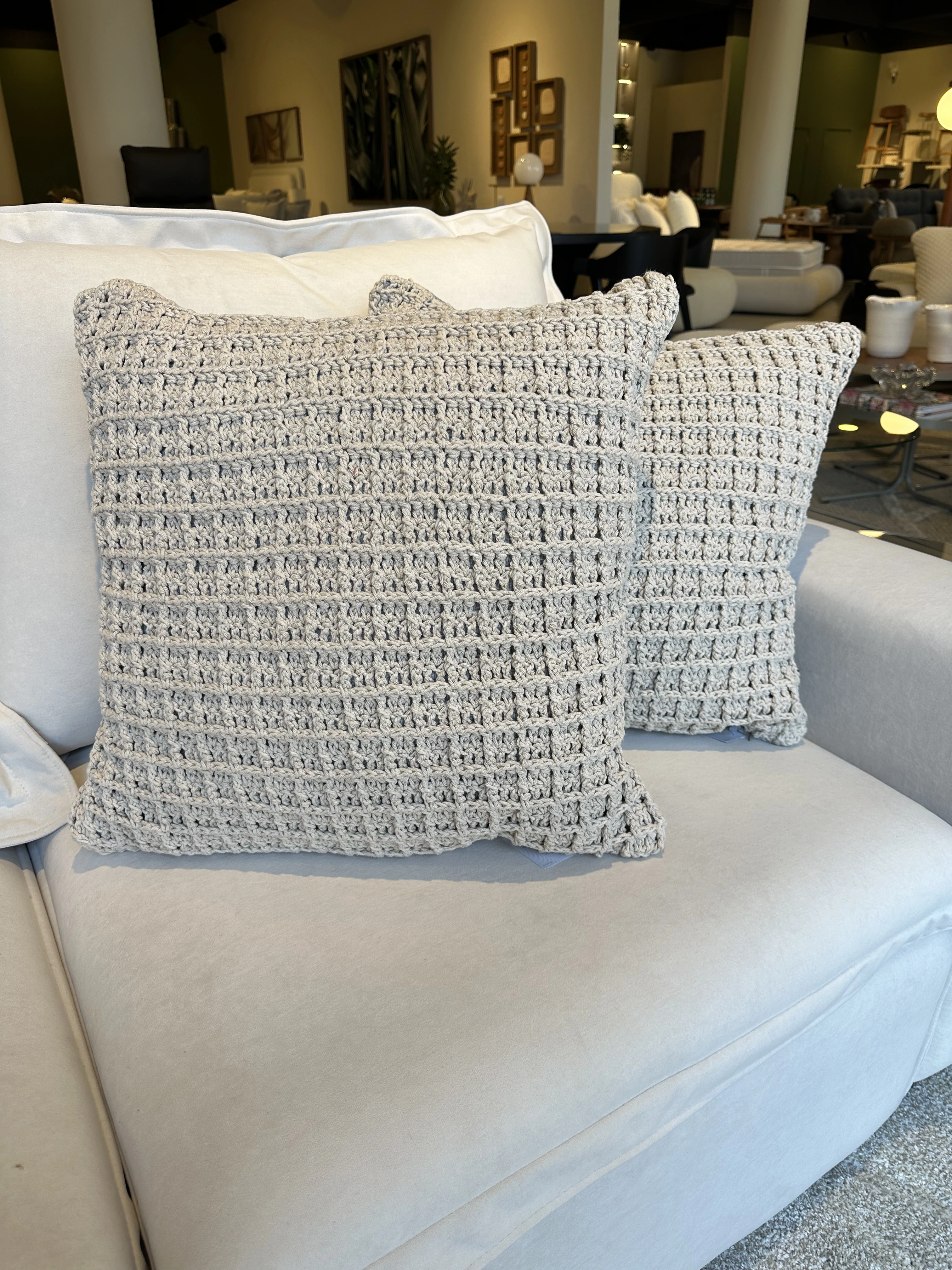 Almohada croché algodón 