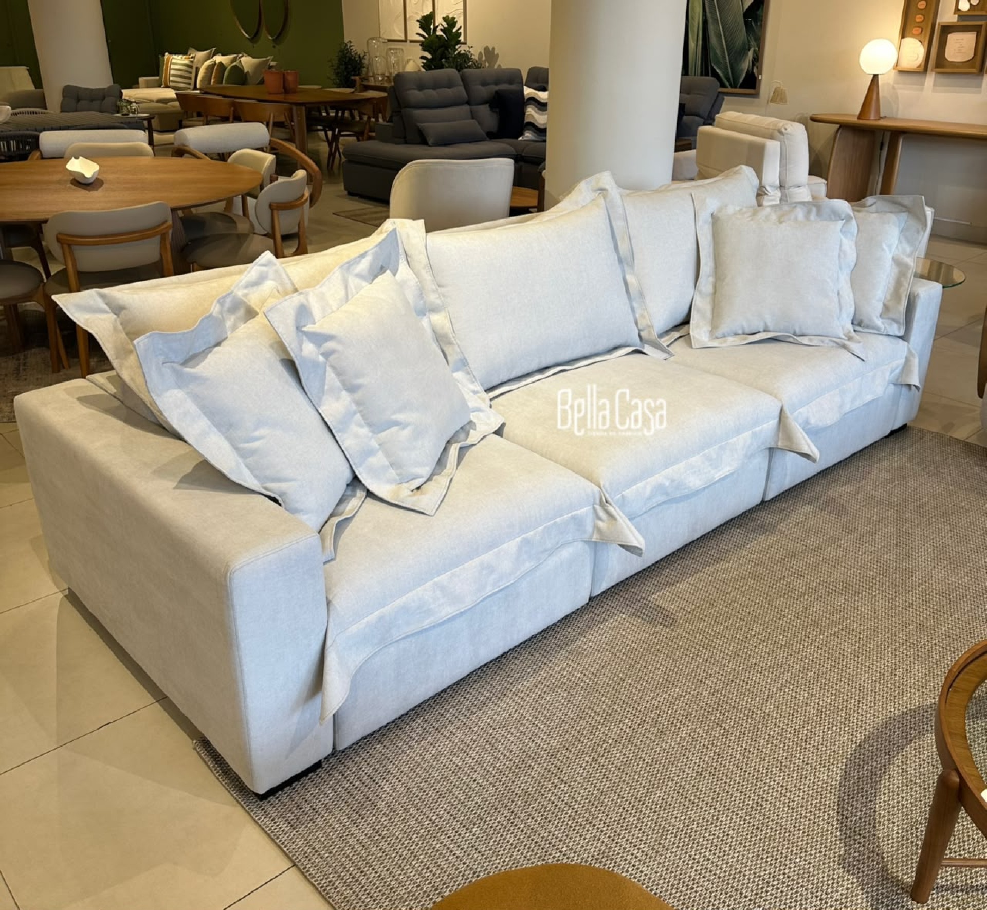 SOFÁ MONACO C/ 3,00 RETRAC. Y RECLIN. TELA LINO - Vista 2